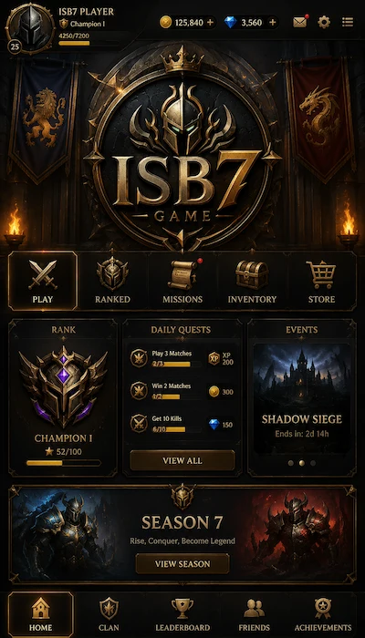 ISB7 Game dishboard image