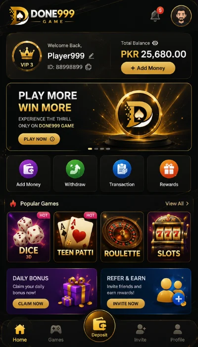 done999 game dashboard image
