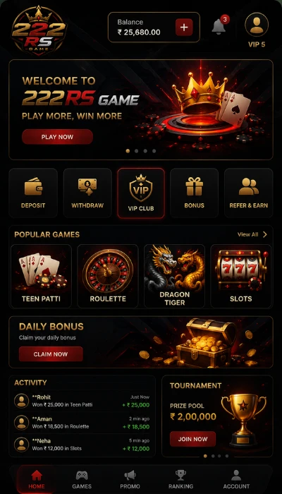 222RS game dashboard image
