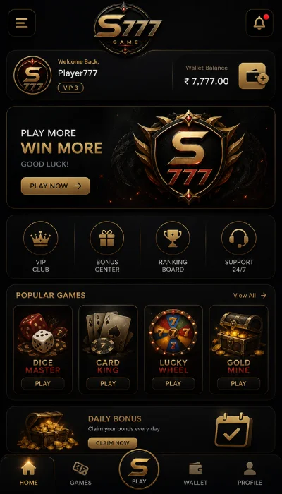 S777 game dashboard image