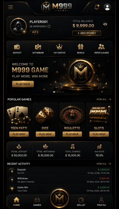 m999 game dashbord image